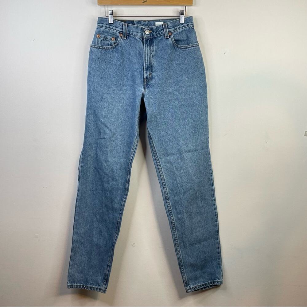 Vintage Levis 550 Relaxed Tapered Jeans Y2K High Waist women 10 28 long tall